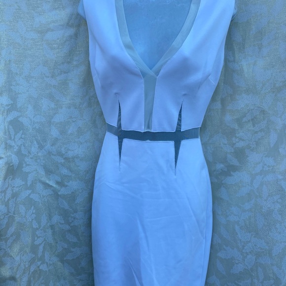 Bailey/44 size XS sleeveless lined gorgeous white dress with waist net feature - Picture 10 of 10